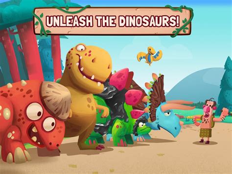 Dino Bash Dinosaurs V Cavemen Tower Defense Wars Android Apps On