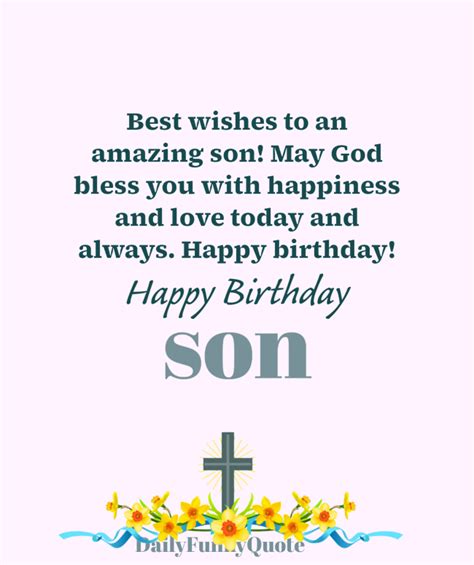 40 Religious Birthday Wishes for Son - Happy Birthday Son – DailyFunnyQuote