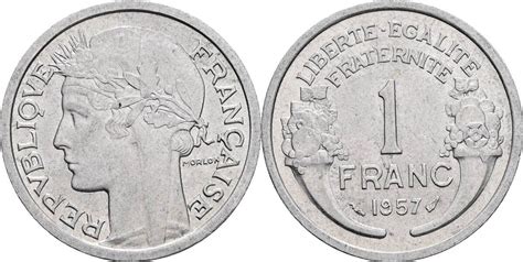 Frankreich 1 Franc 1957 Ss MA Shops