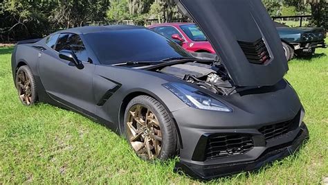 Bank Repo C7 Corvette Stingray With Matte Black Finish and Bronze ...