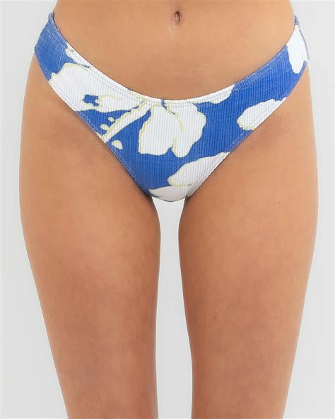 Shop Billabong Haveli Bay Bondi Bikini Bottom In Blue Fast Shipping