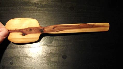 Diy Homemade Wooden Spoon Red Cedar Youtube