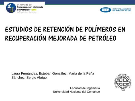 PDF ESTUDIOS DE RETENCIÓN DE POLÍMEROS EN ESTUDIOS DE RETENCIÓN DE