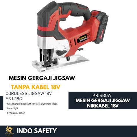 Jual Mesin Gergaji Jigsaw Tanpa Kabel V Krisbow Shopee Indonesia