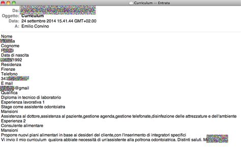 Scrivere Email Per Inviare Curriculum Compilare Un Curriculum