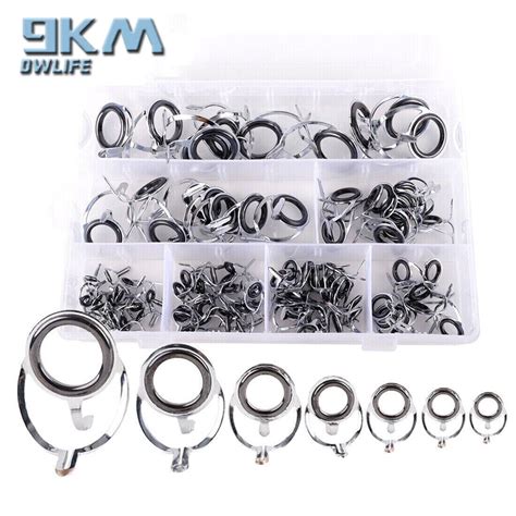 Chrome 50pcs120pcs Fishing Rod Guides Repair Kit Stainless Steel