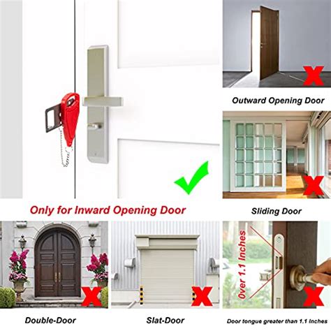 Portable Door Lock Home Door Security Door Locker Travel Lockdown Locks