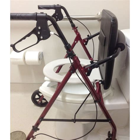 Free2Go Mobility Rollator Travel Walking Aid And Raised Toilet Seat