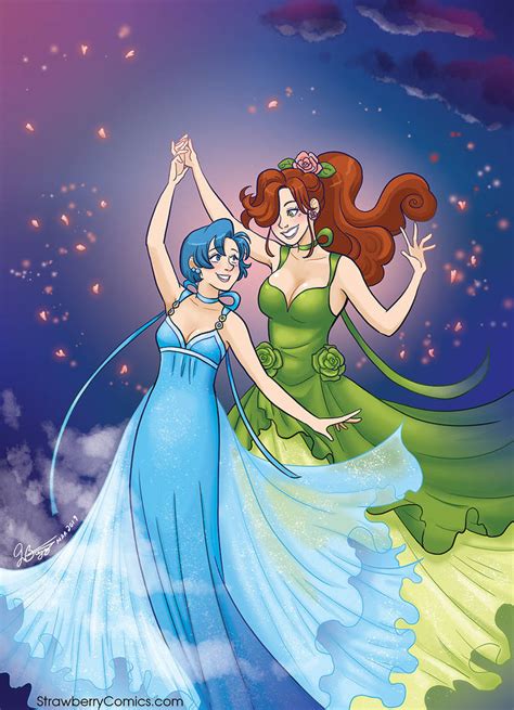 Sailor Mercury X Sailor Jupiter Dance By Strawberrygina On Deviantart