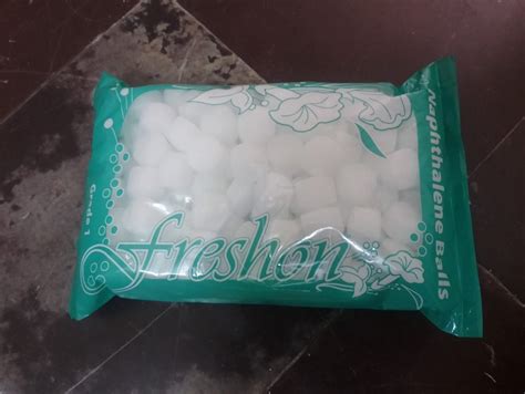 Round White Freshon Naphthalene Ball For Toilet Packaging Size