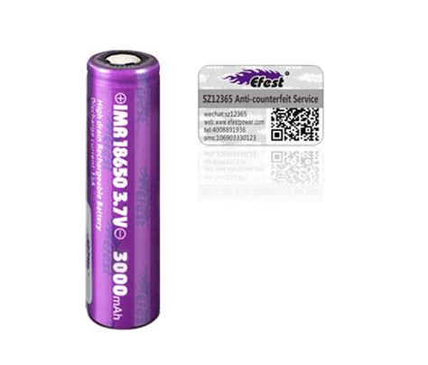 Efest IMR 18650 3000mAh 3 7V 35A Flat Top Ungeschützt Li Ionen Akku