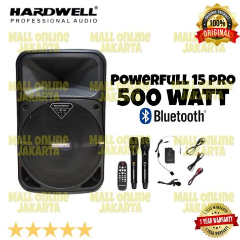 Jual Portable Speaker 15 Inch Original Hardwell Powerfull 15 Pro