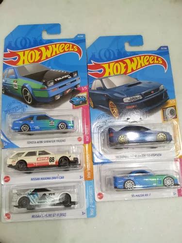 Hot Wheels Lote Carros Japoneses Mazda Subaru Nissan Toyota Frete grátis