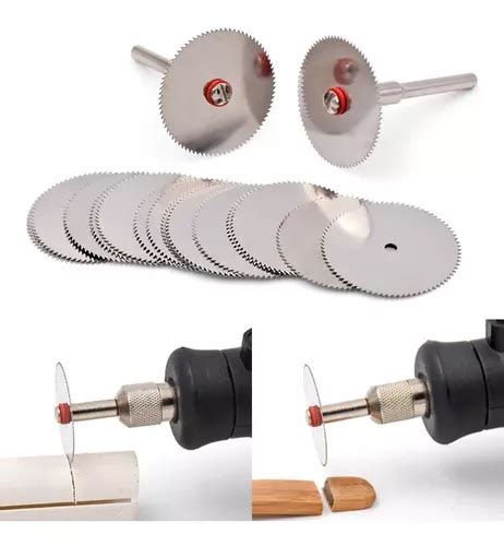 Kit Mini Discos Serra Mm Dremel Micro Retifica E Hast