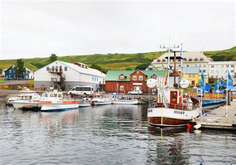 Husavik, Iceland - September 2019: Traditional Old Wooden Fisherman ...