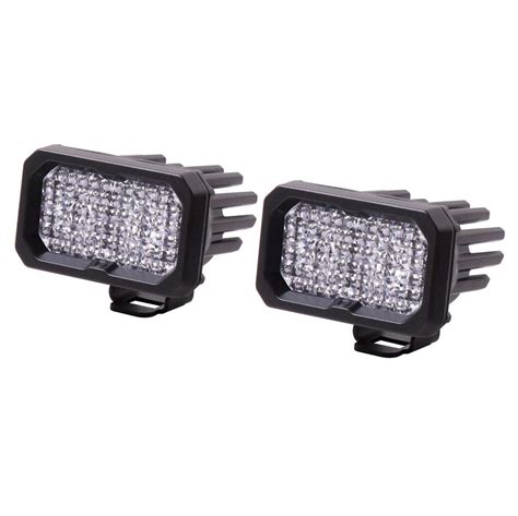 Diode Dynamics® Stage Series 2″ Ssc2 Saedot White Pro Flood Led Pod Wbl Pair