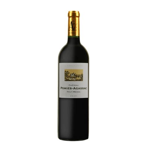 Château Pomies Agassac 2019 A O P Haut Médoc Vin Rouge Carrefour