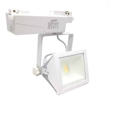 Faro Proiettore Led Cob Da Binario 30 Watt Faretto Luce Naturale 4000k