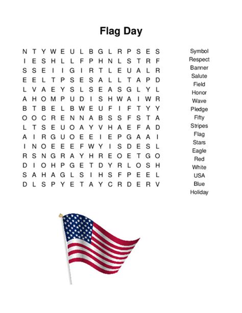 Flag Day Word Search