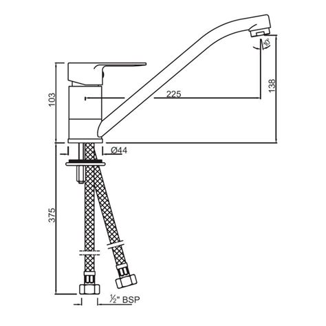 Single Lever Mono Sink Mixer With Swivel Spout Orp Chr 10173bpm