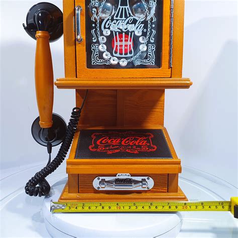 Retro Wall Hanging Push Phone Coca Cola Nostalgic Telephone Etsy