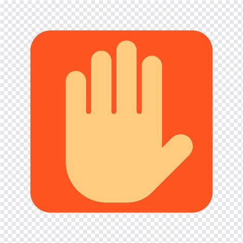 Computer Icons Product Manuals Symbol Waiting Rectangle Hand Orange