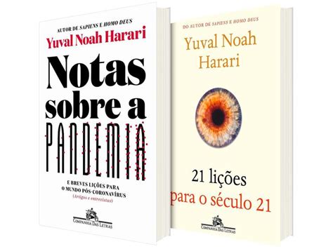 Yuval Noah Harari Livros - Kit Livros Yuval Noah Harari 21 Lições para - o Século 21 + Notas sobre ...