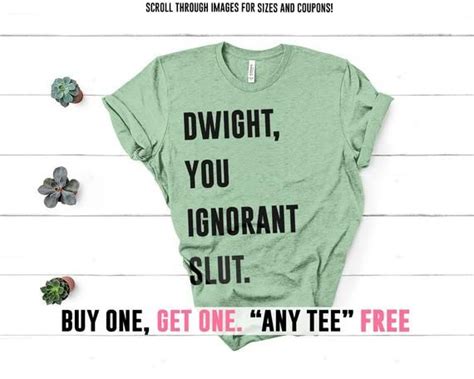 The Office Tv Show Dwight You Ignorant Shirt Schrute Farms Dwight