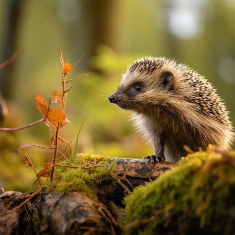 Hedgehog Pictures-young hedgehog in natural habitat