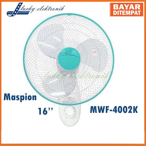 Maspion MWF 4002K Wall Fan 16 Inch Kipas Angin Dinding 100 Lazada