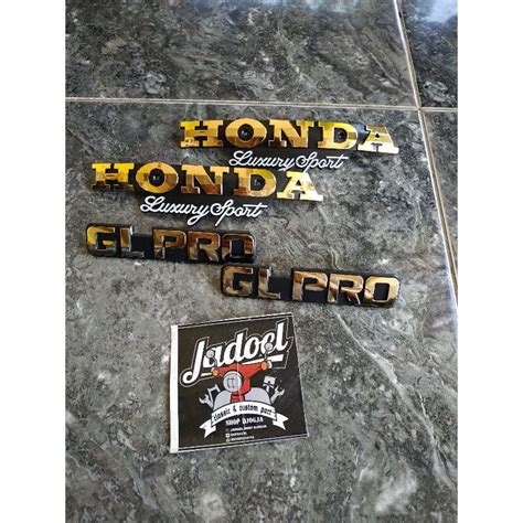 Jual Emblem Logo Sticker Tangki Tanki Set Box Dop Tepong Aki Honda Gl