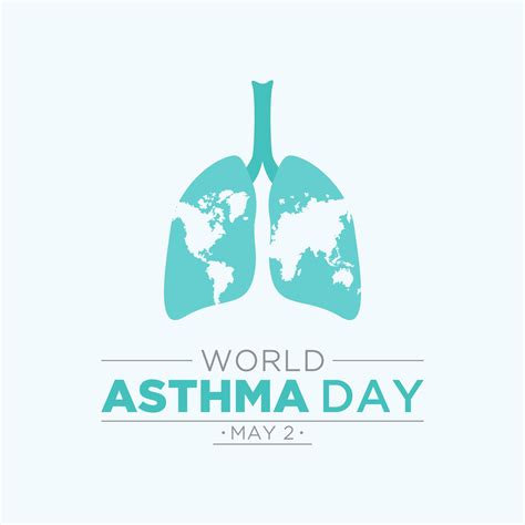 World asthma day. Vector illustration of world asthma day awareness ...