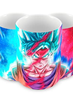 Caneca Polimero Dragon Ball Super Goku Blue Personalizada Compre