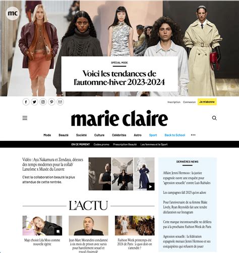 La Revista Marie Claire Presenta Su Nueva Identidad Visual Moda Moderna