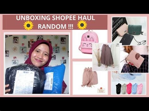 UNBOXING SHOPEE HAUL RANDOM SHOPEE HAUL TAS SLING BAG DOMPET