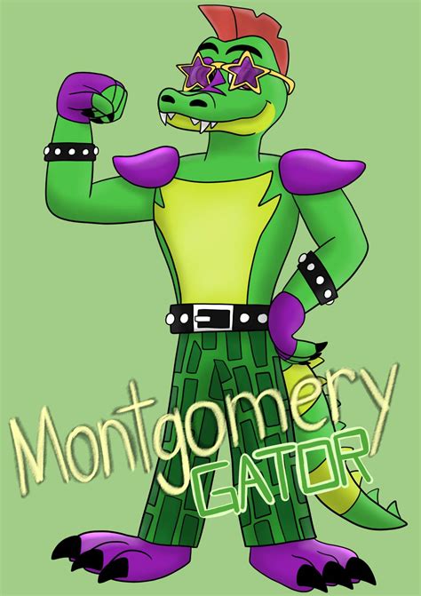 Montgomery Gator Poster Fnaf Security Breach By Gwenalvarez36 On