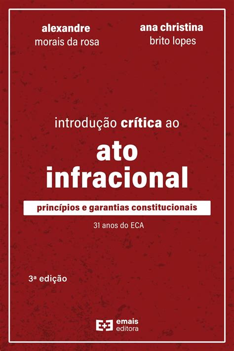 Introdu O Cr Tica Ao Ato Infracional Emais Editora