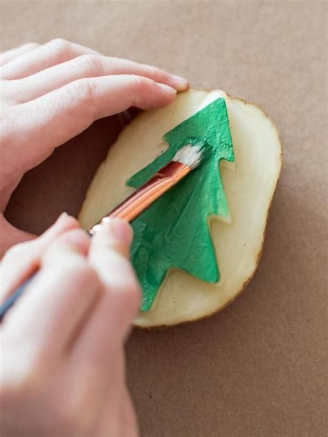 How To Make Potato Stamped Gift Wrap Artofit