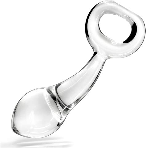 Amazon Glass Butt Plug With Pull Loop Anal Plug Prostate Massager With Long Neck And