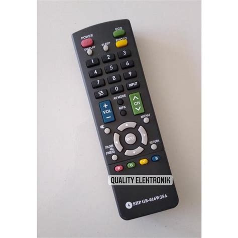 Jual REMOTE TV LED SHP GB 016 WJSA UNTUK SHARP Shopee Indonesia