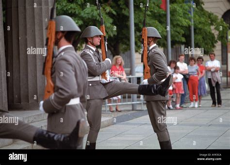 East German soldiers goosestep Berlin 1989 Stock Photo - Alamy