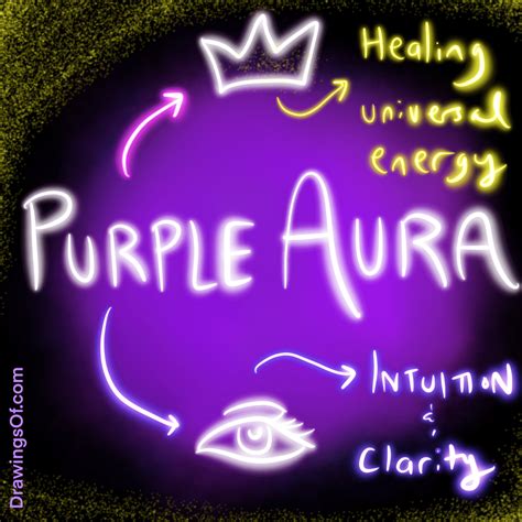 Purple Aura Meaning And Chakras Explained Drawings Of