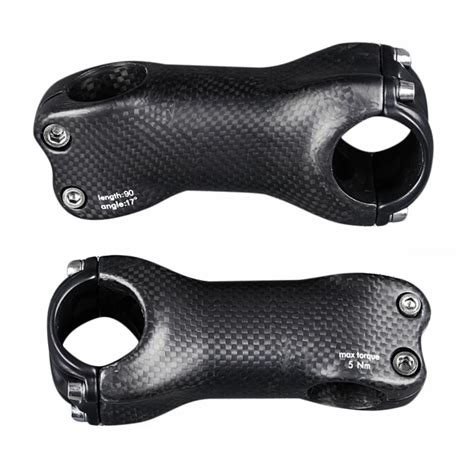 Angle 6 17 Degrees 31 8mm Matte Full 3K Carbon Fiber Stem Road MTB