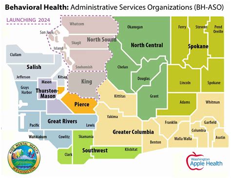 BH-ASO map - Kids Mental Health Washington