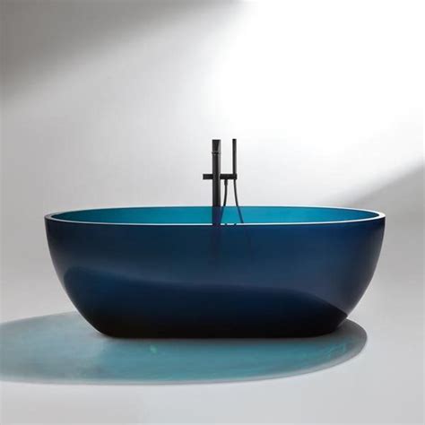 Reflex Oval Bathtub In Cristalmood Antonio Lupi Bathtub Drain Pipe