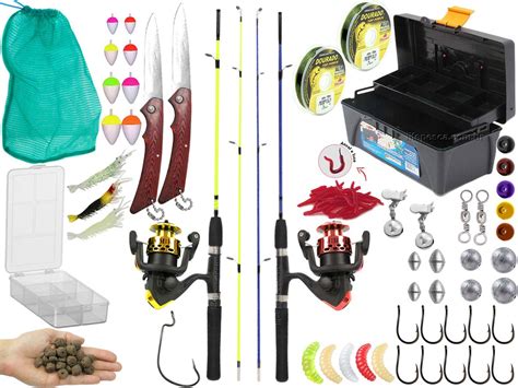 Kit Pesca Completo 2 Varas Para Molinete 1 20m 2 Molinete Caixa E