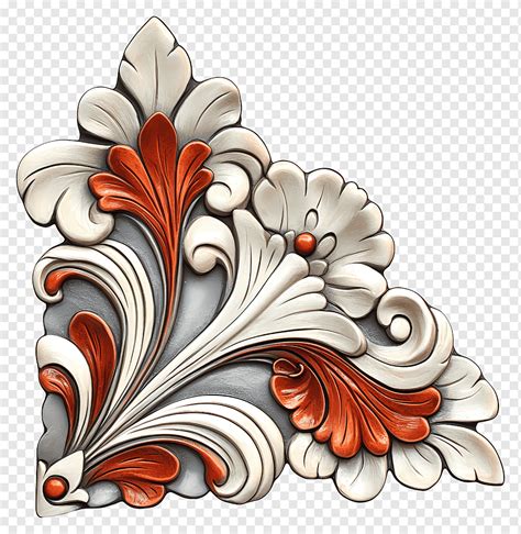 Baroque Corner Retro Floral Decorative Ornament Png PNGWing