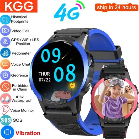 Smartwatch Infantil Vibra O GPS Rastreador WIFI Videochamada SOS 4G