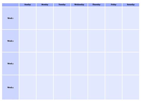 Mcat Calendar Template