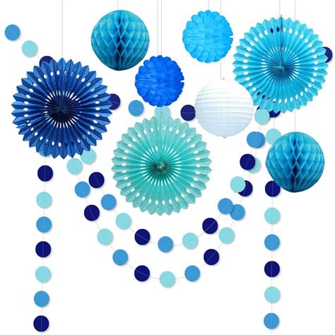 Amazon Decor Under The Sea Theme Blue Party Decorations Circle